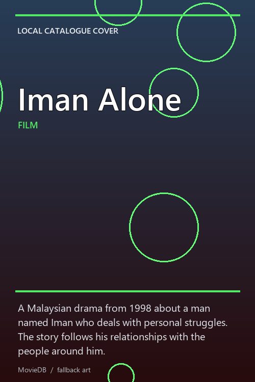 Iman Alone poster