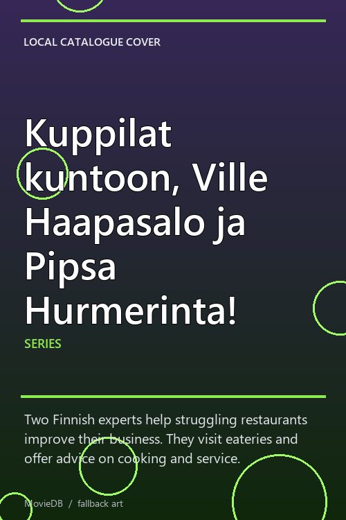 Kuppilat kuntoon, Ville Haapasalo ja Pipsa Hurmerinta! poster