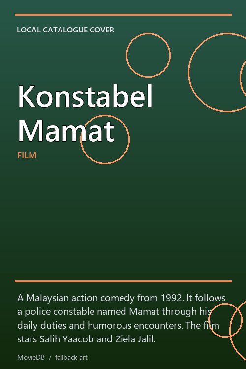 Konstabel Mamat poster
