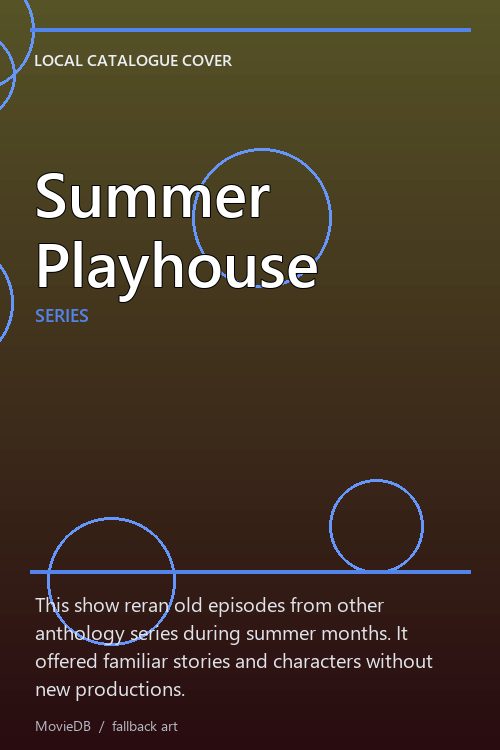 Summer Playhouse poster