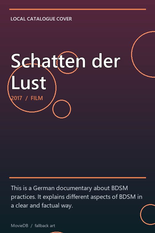 Schatten der Lust poster