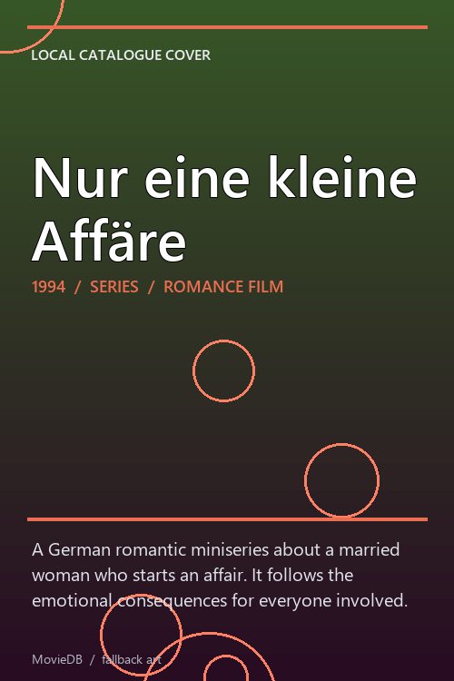 Nur eine kleine Affäre poster