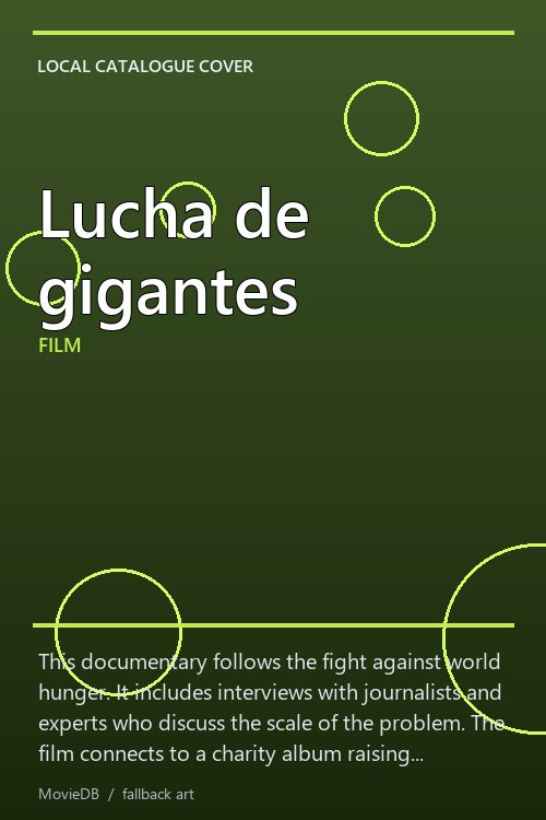 Lucha de gigantes poster