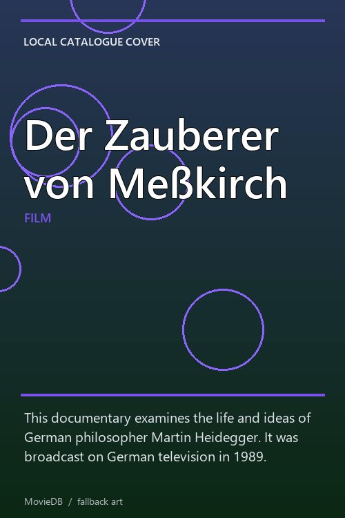 Der Zauberer von Meßkirch poster