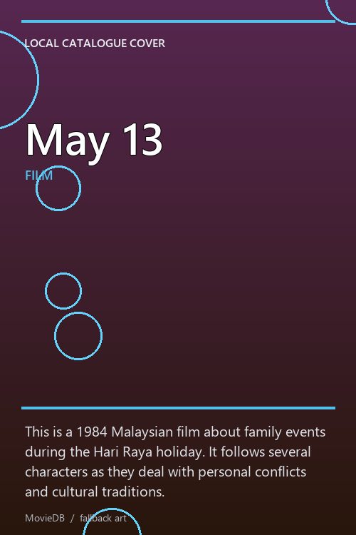 May 13 poster