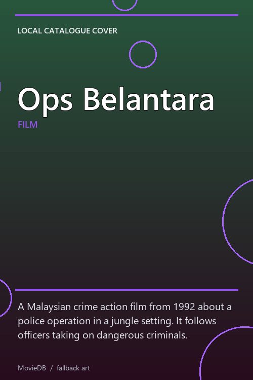 Ops Belantara poster