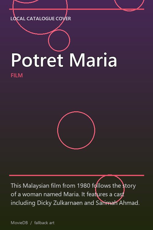 Potret Maria poster