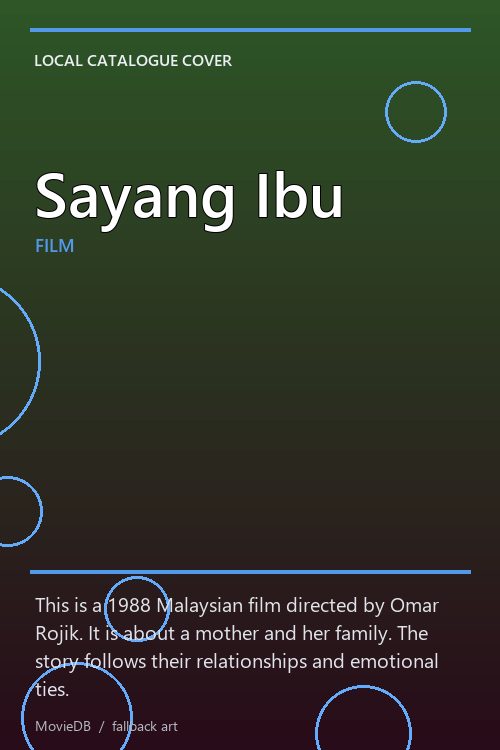 Sayang Ibu poster