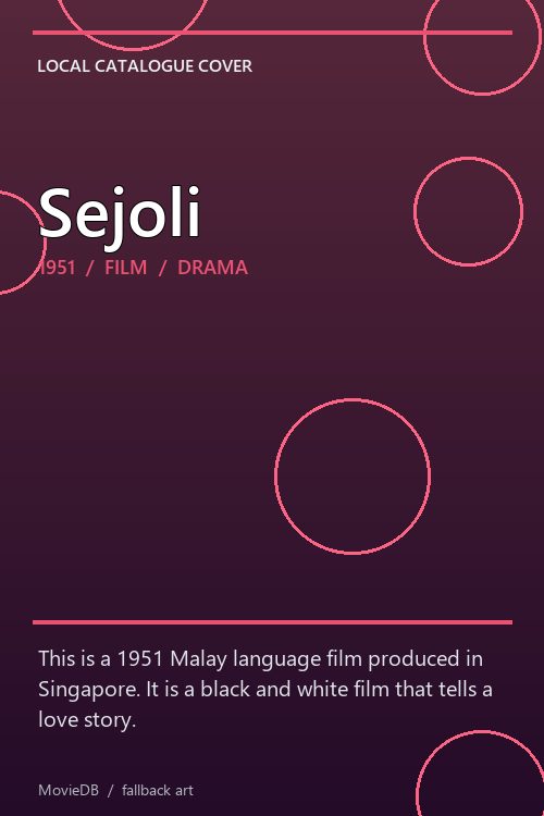 Sejoli poster