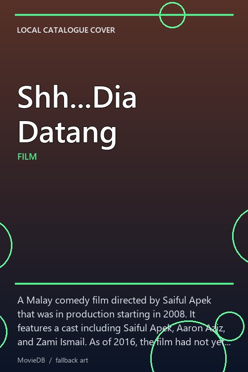 Shh...Dia Datang poster
