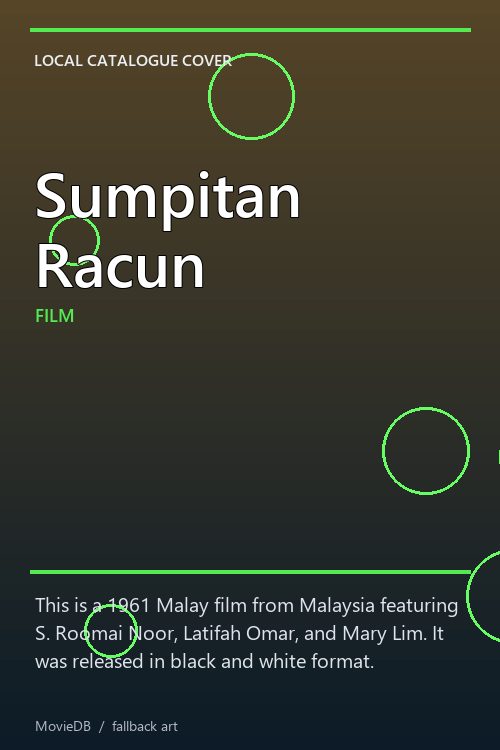 Sumpitan Racun poster