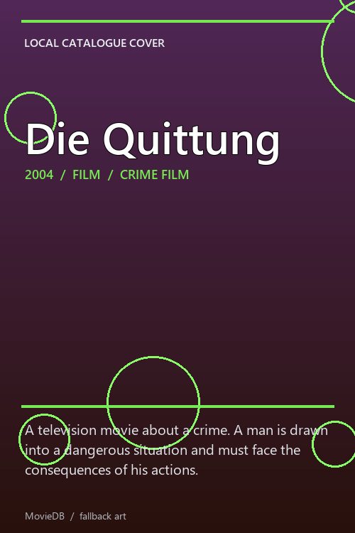 Die Quittung poster