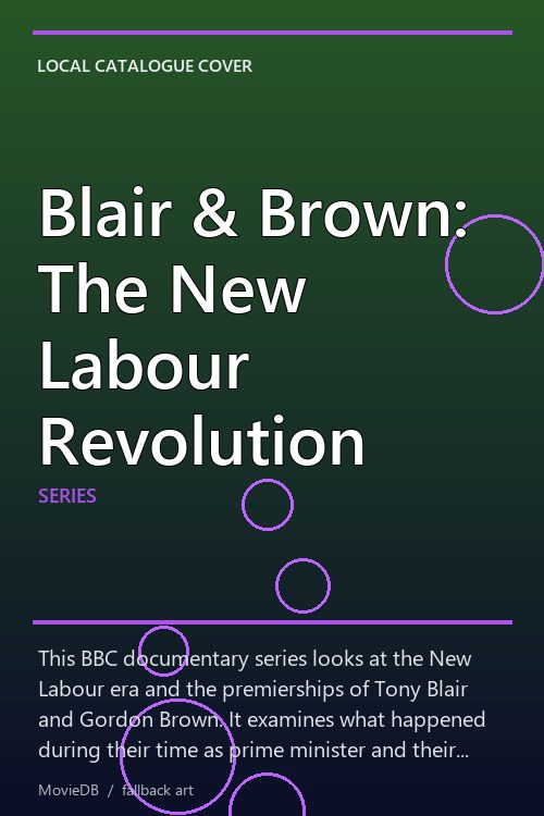 Blair & Brown: The New Labour Revolution poster