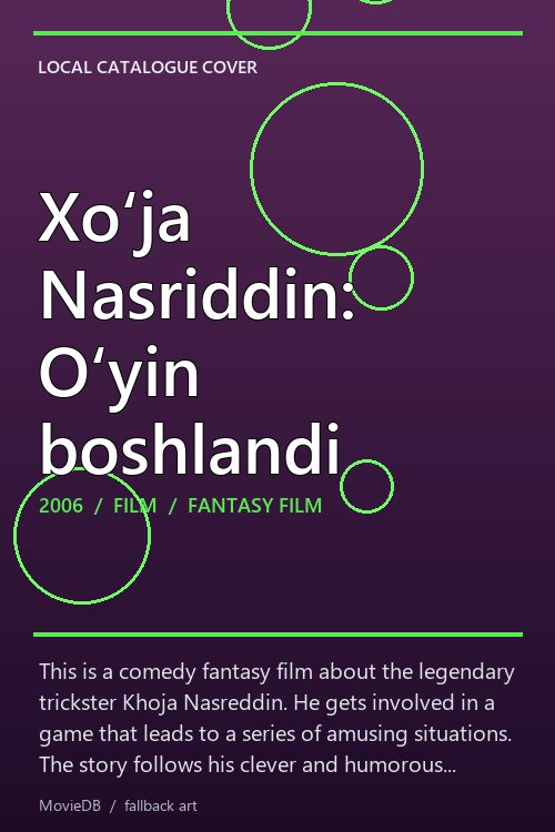 Xoʻja Nasriddin: Oʻyin boshlandi poster
