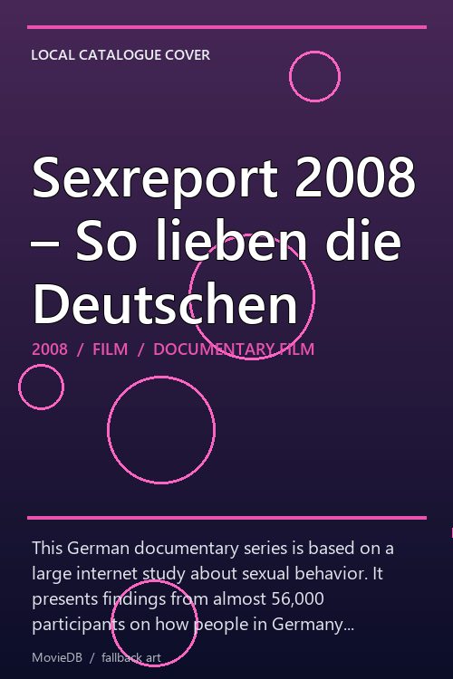 Sexreport 2008 – So lieben die Deutschen poster