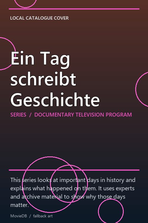 Ein Tag schreibt Geschichte poster