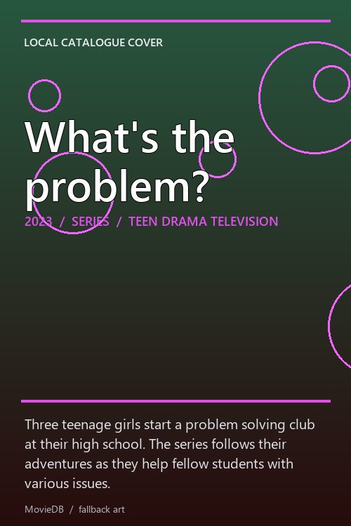 What's the problem? poster