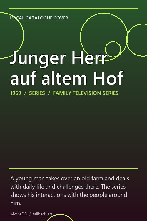 Junger Herr auf altem Hof poster