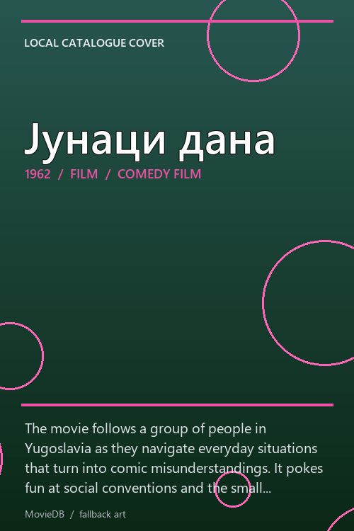 Јунаци дана poster