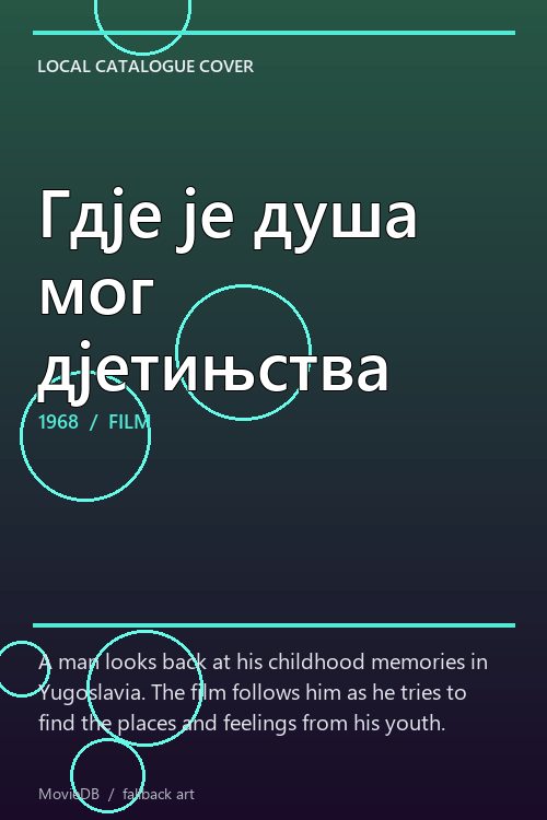 Гдје је душа мог дјетињства poster