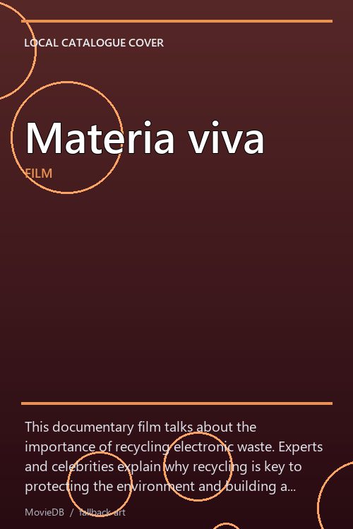 Materia viva poster