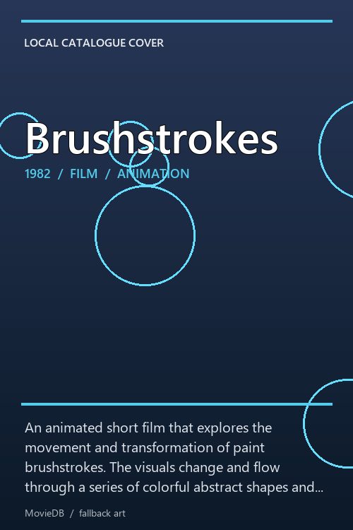 Brushstrokes poster