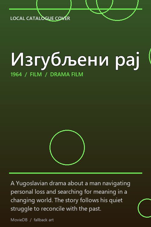 Изгубљени рај poster