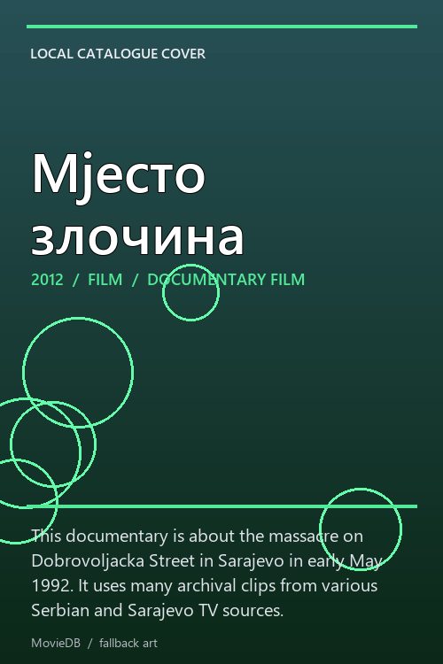 Мјесто злочина poster