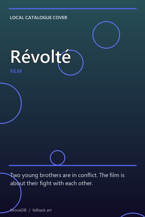 Révolté poster