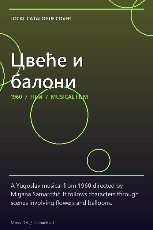Цвеће и балони poster