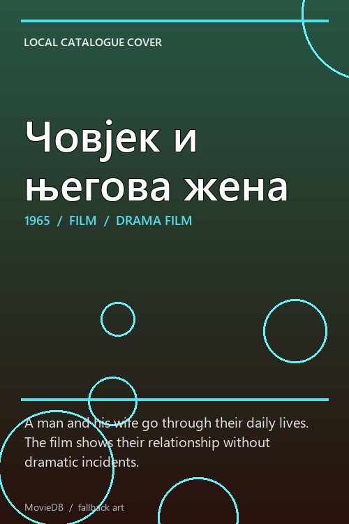 Човјек и његова жена poster