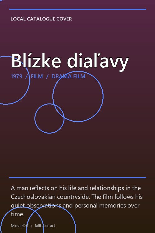 Blízke diaľavy poster