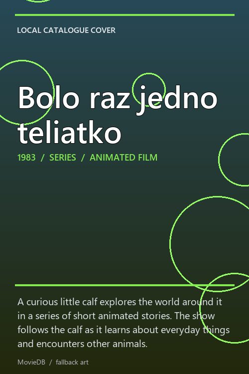 Bolo raz jedno teliatko poster