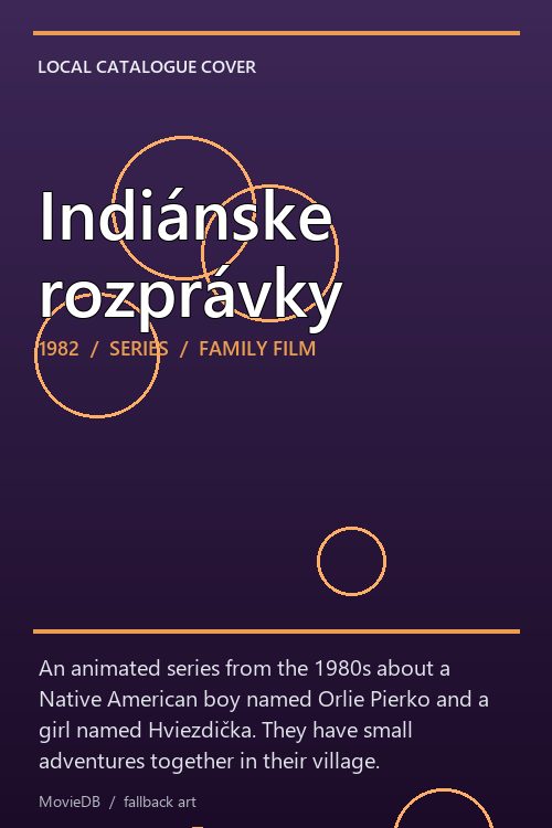 Indiánske rozprávky poster