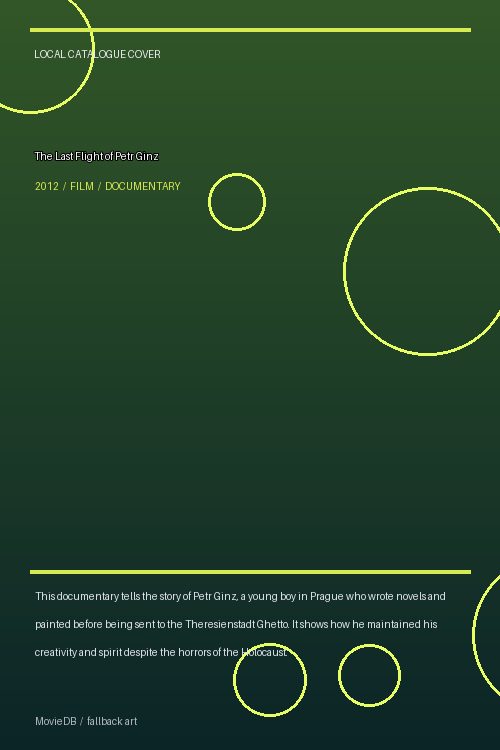 The Last Flight of Petr Ginz poster