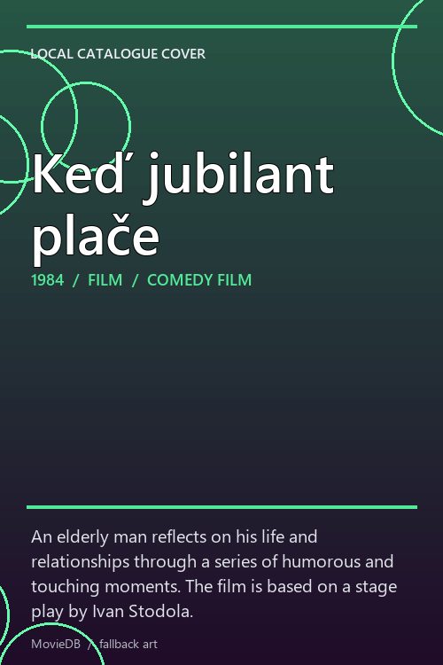 Keď jubilant plače poster