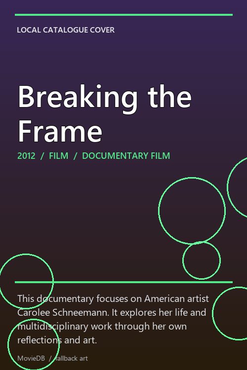 Breaking the Frame poster