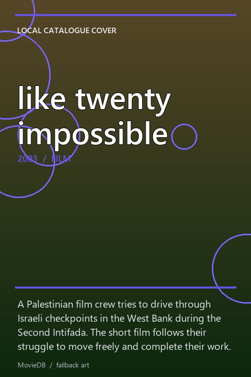 like twenty impossible poster