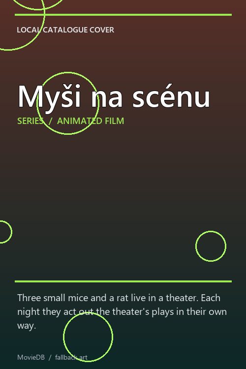 Myši na scénu poster
