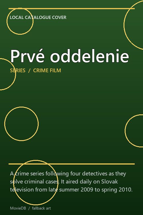 Prvé oddelenie poster