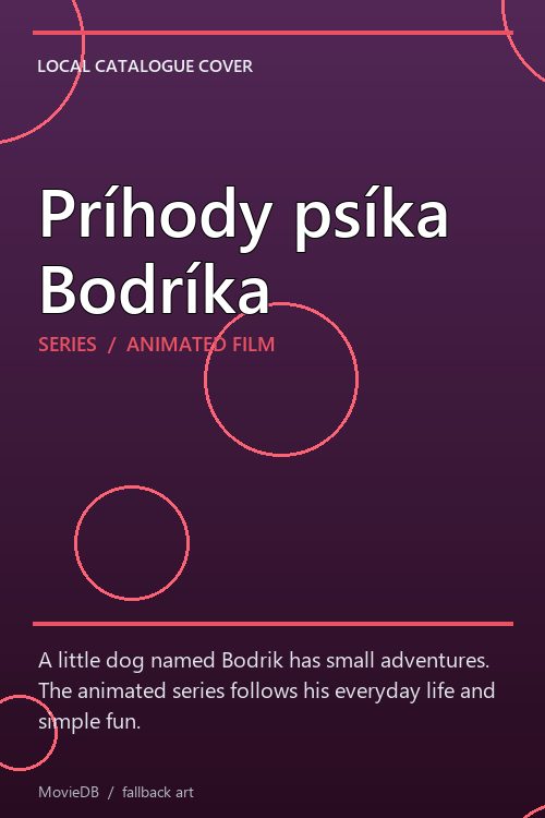 Príhody psíka Bodríka poster