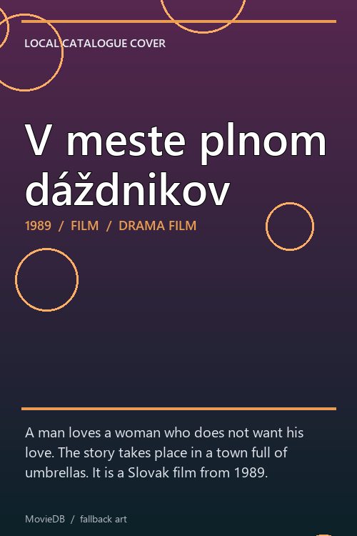 V meste plnom dáždnikov poster