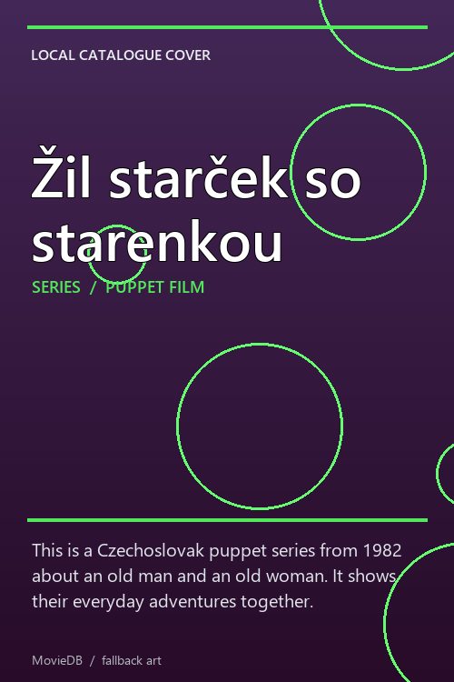 Žil starček so starenkou poster