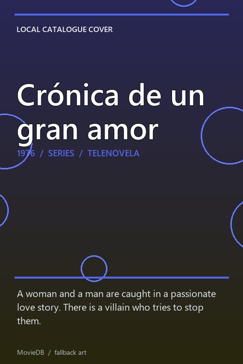 Crónica de un gran amor poster