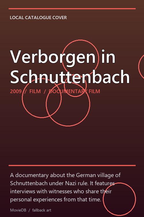 Verborgen in Schnuttenbach poster