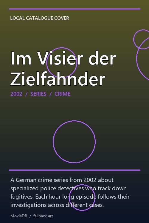 Im Visier der Zielfahnder poster