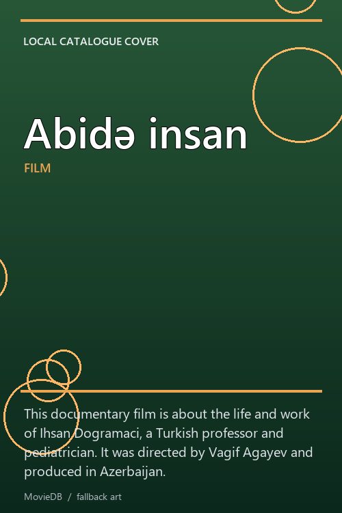Abidə insan poster