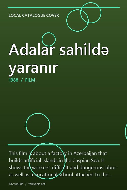 Adalar sahildə yaranır poster