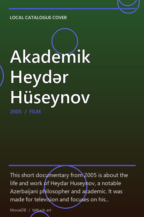 Akademik Heydər Hüseynov poster
