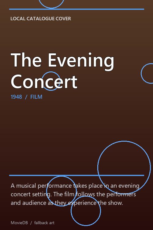 The Evening Concert poster